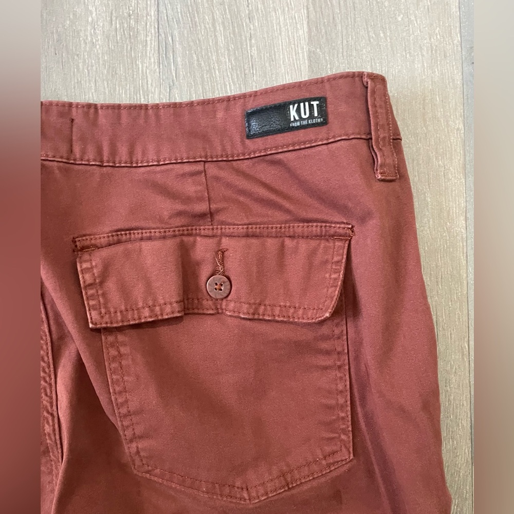 Kut From The Kloth Chris High Rise Joggers Pants in Nutmeg - Size 16 - Picture 9 of 9